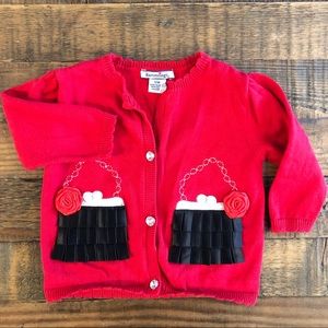 Kid’s - Heartstrings Button Up Sweater - 12M